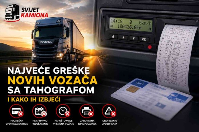 Najveće greške novih vozača sa tahografom i kako ih izbjeći